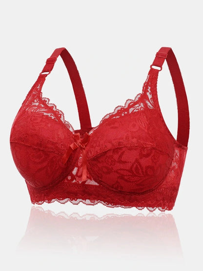 FloraForm – bra with lace and floral pattern