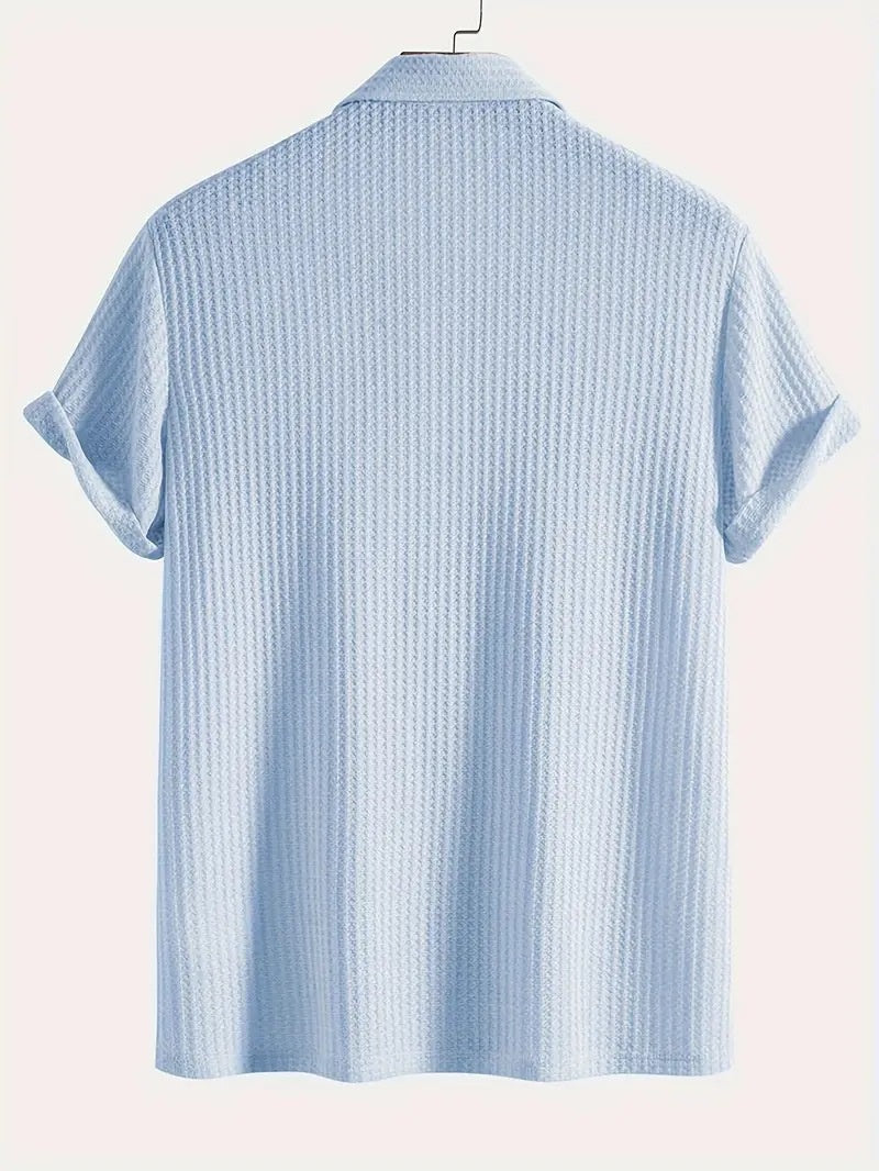 Menxiro – pánská pletená košile s klopou