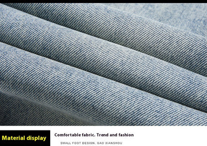 Pánské strečové džíny s roztrhaným potiskem