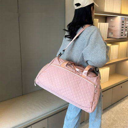 FlexTrip – velkokapacitní cestovní taška s kosočtvercovým vzorem