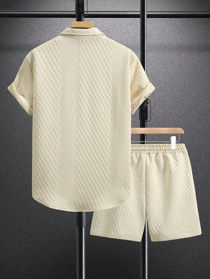 UrbanBreeze – pánský letní komplet s košilí a šortkami