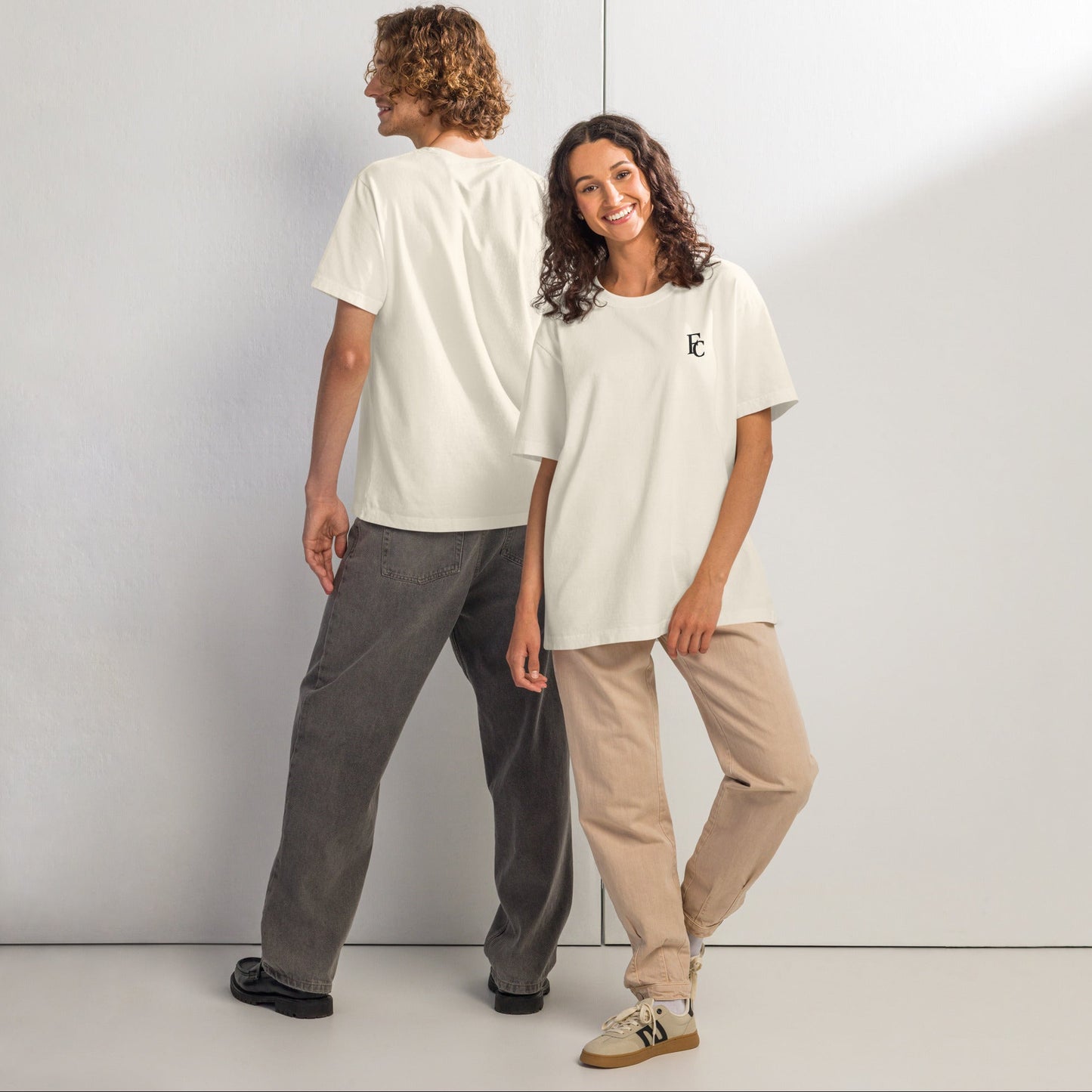 FC Monogram Tee – Oversized Garment-Dyed