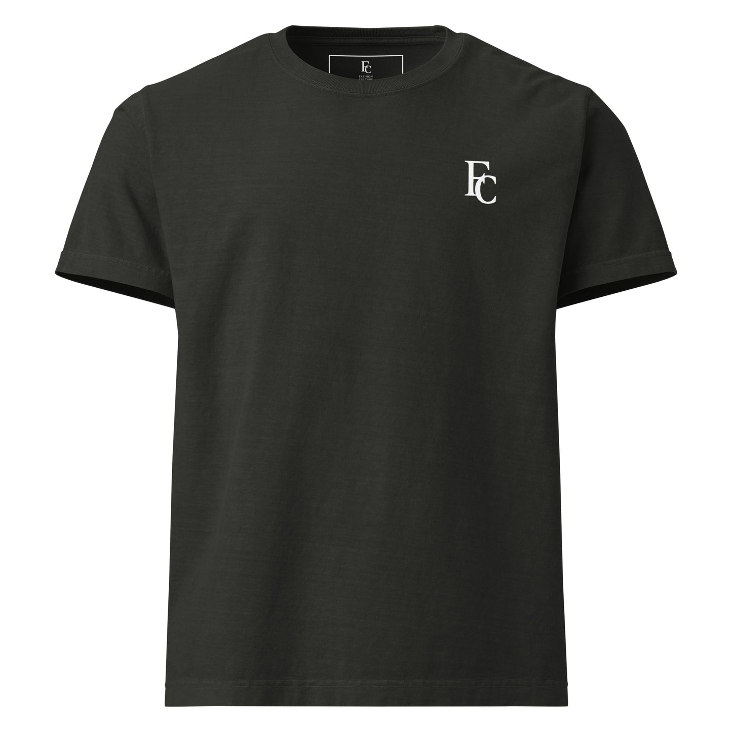 FC Monogram Tee – Oversized Garment-Dyed